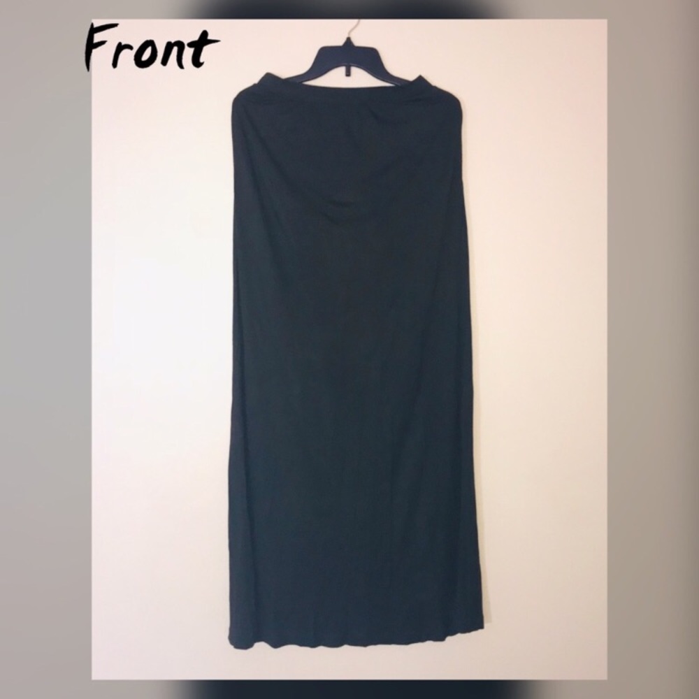 H&M olive green maxi skirt